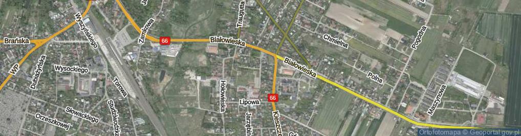 Zdjęcie satelitarne Wrzosowa ul.